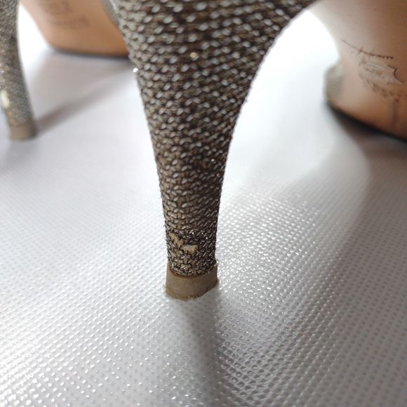 Stuart Weitzman Silver Heels - Picture 7 of 10